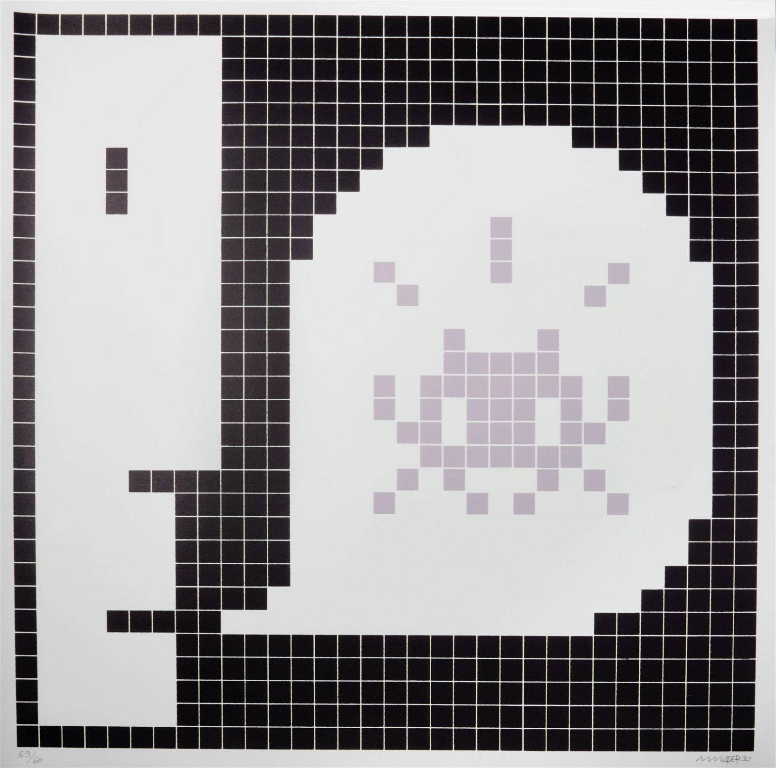 INVADER, ALERT 2020 (BLACK AND