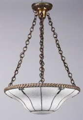 INVERTED GLASS DOME CHANDELIER