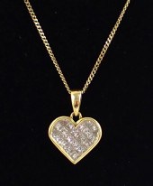 INVISIBLE SET DIAMOND HEART PE