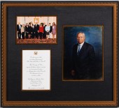 INVITATION AND PHOTOGRAPH FROM