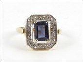 IOLITE DIAMOND AND 14 KARAT YE