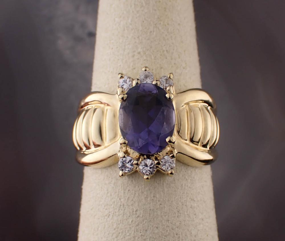 IOLITE, DIAMOND AND FOURTEEN