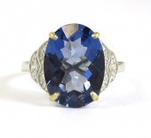 IOLITE, DIAMOND AND FOURTEEN K