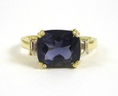 IOLITE, DIAMOND AND FOURTEEN K