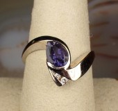 IOLITE, DIAMOND AND FOURTEEN K