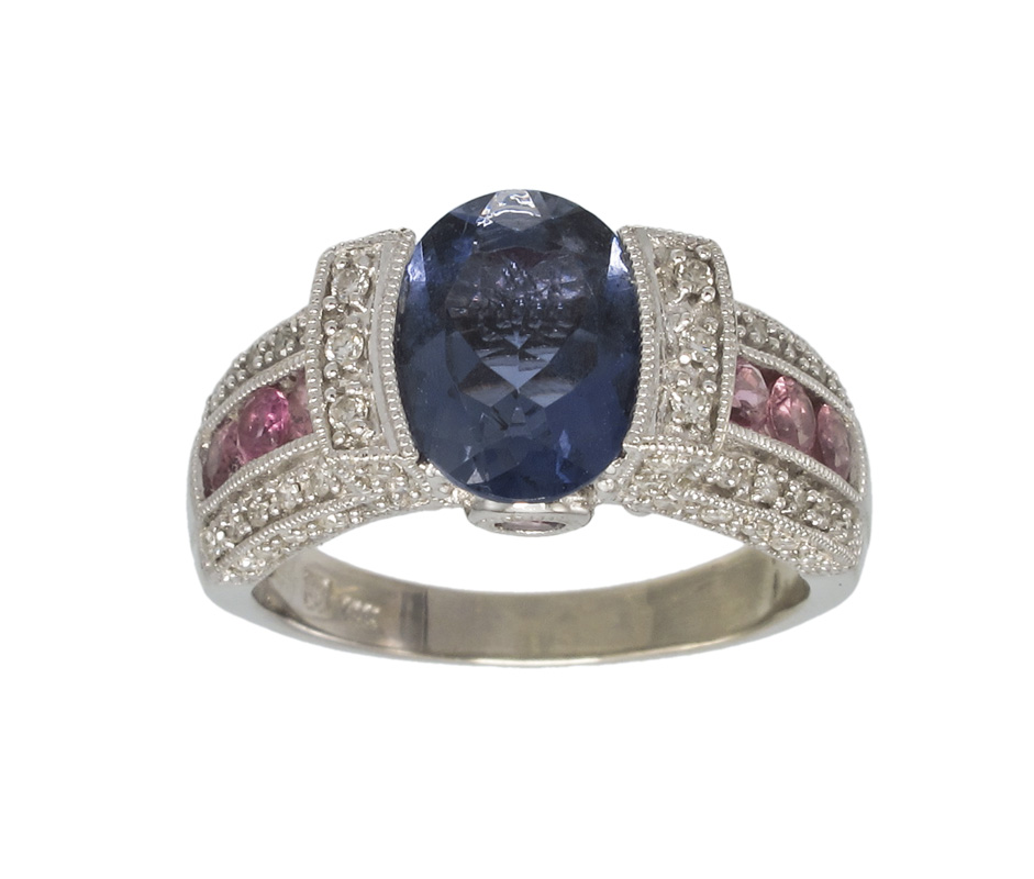 IOLITE DIAMOND & TOURMALINE FASHION