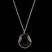 Ippolita 18k Faceted Onyx Pend