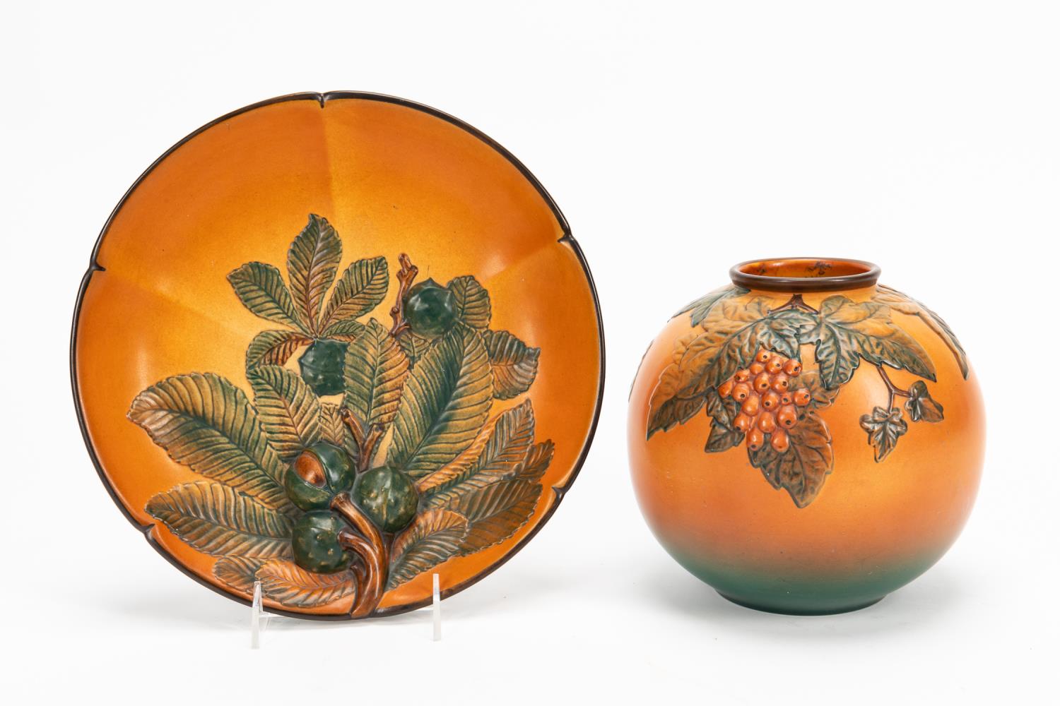 IPSEN DENMARK, 2 ART POTTERY