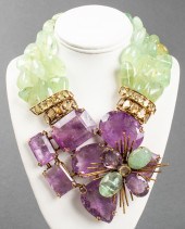 IRADJ MOINI AMETHYST, PREHNITE