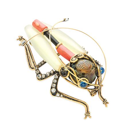 Iradj Moini Cockroach Brooch 	 