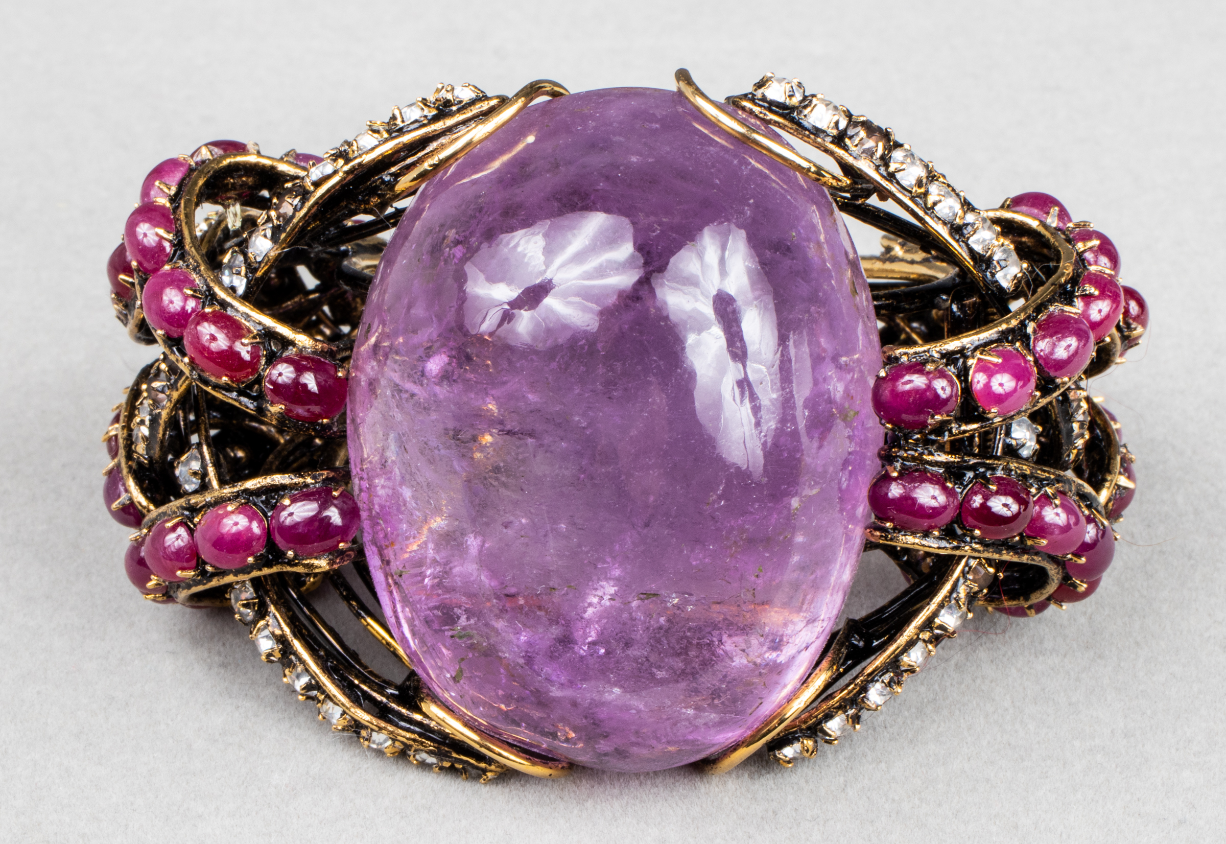 IRADJ MOINI GOLD-TONE, AMETHYST &
