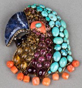 IRADJ MOINI GOLD-TONE PARROT H