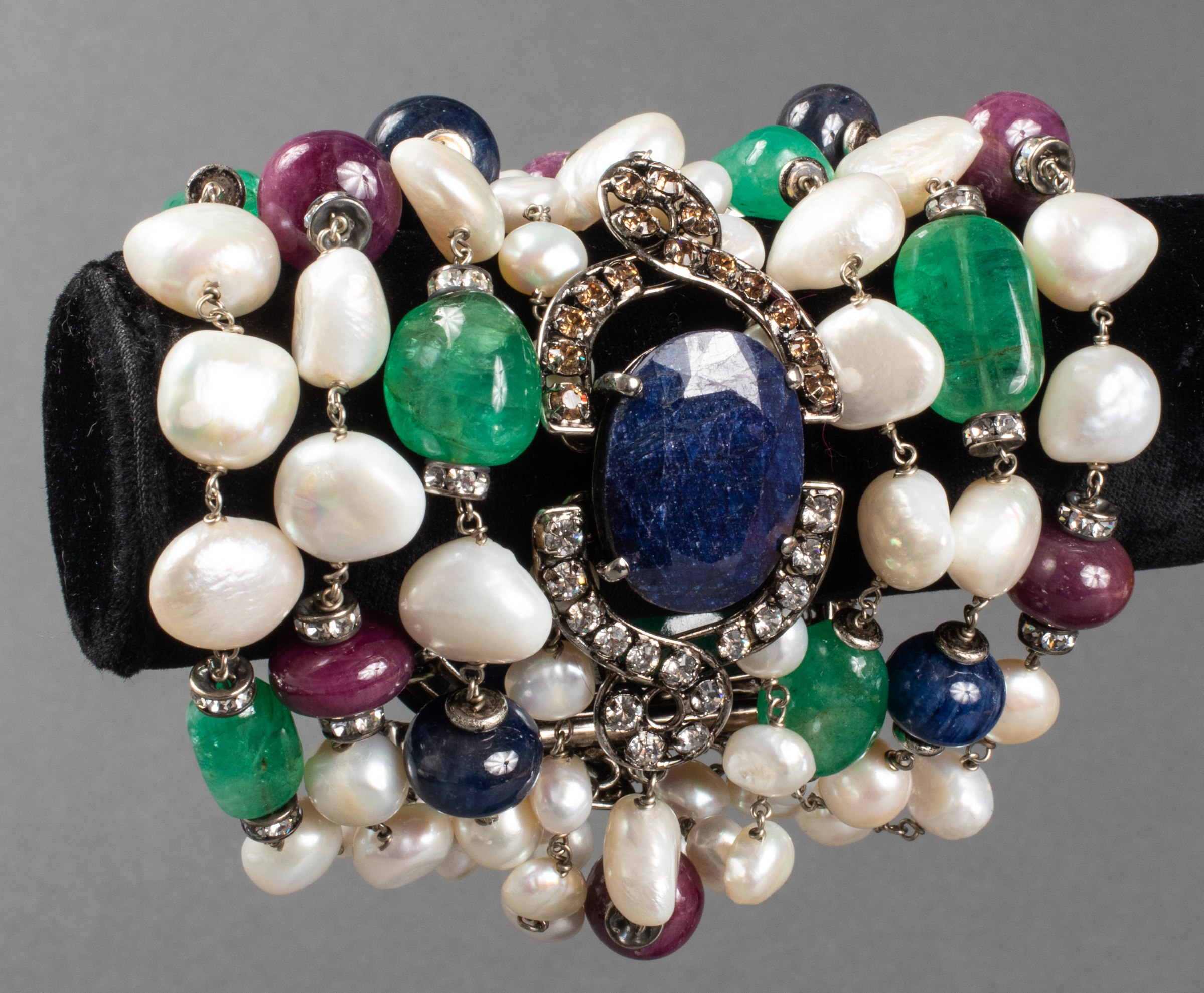 IRADJ MOINI MULTI-STRAND GEMSTONE &