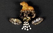 IRADJI MOINI HORSE PIN & EARRI