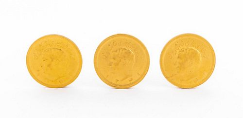 IRAN PAHLAVI GOLD COINS SET OF