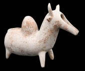 IRANIAN GREY POTTERY HUMPED BU