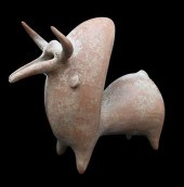 IRANIAN POTTERY BULLIranian Po