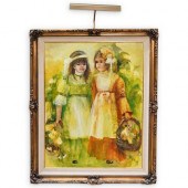IRENE BORG OIL PAINTING ON CAN