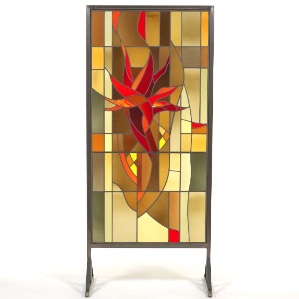 IRENE STEIN STAINED GLASS "BIRD