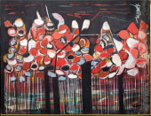 IRENE ZEVON MODERN ABSTRACT OI