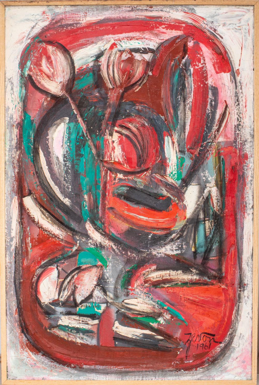IRENE ZEVON MODERN ABSTRACT OIL
