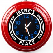 IRENE'S PLACE ROUND NEON WALL