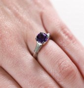 IRID PLATINUM AMETHYST & DIAMO