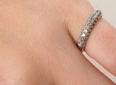IRID PLATINUM DIAMOND RING BAN