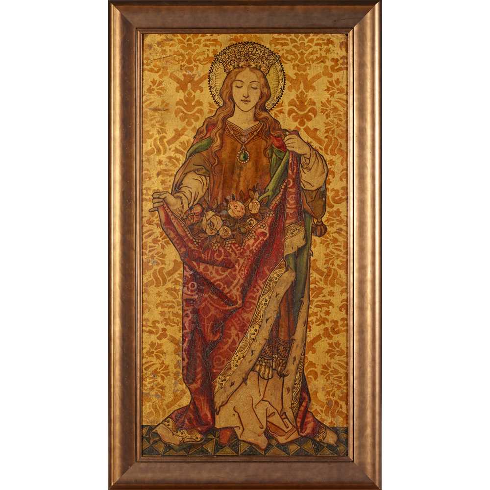 IRISH ARTS & CRAFTS FIGURE OF A