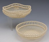 IRISH BELLEEK 2 RETICULATED BA