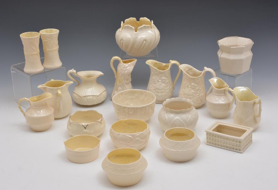 IRISH BELLEEK CREAMER ETC.