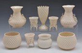 IRISH BELLEEK MISC. VASE GROUP