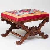 IRISH CARVED MAHOGANY AND NEED