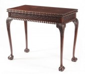IRISH CARVED MAHOGANY GAMES TA