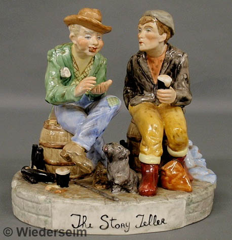 Irish ceramic figural group