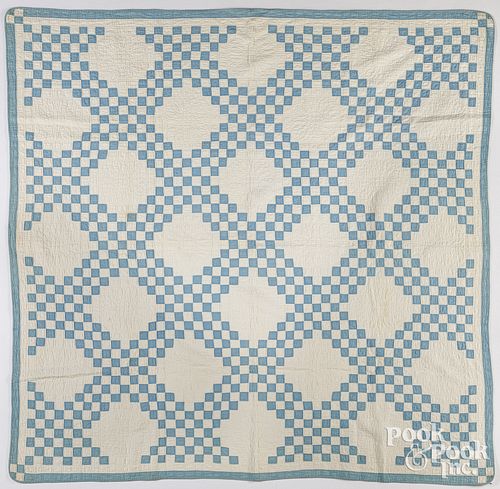 IRISH CHAIN PATCHWORK QUILT,
