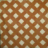 IRISH CHAIN VARIANT QUILTca. 1