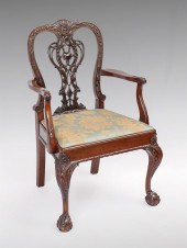 IRISH CHIPPENDALE BALL AND CLA