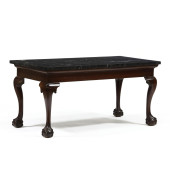 IRISH CHIPPENDALE MARBLE TOP M