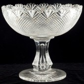 Irish Cut Crystal Pedestal Bow