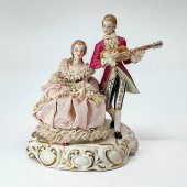 IRISH DRESDEN PORCELAIN FIGURI