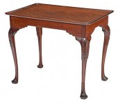 IRISH GEORGE II CARVED MAHOGAN