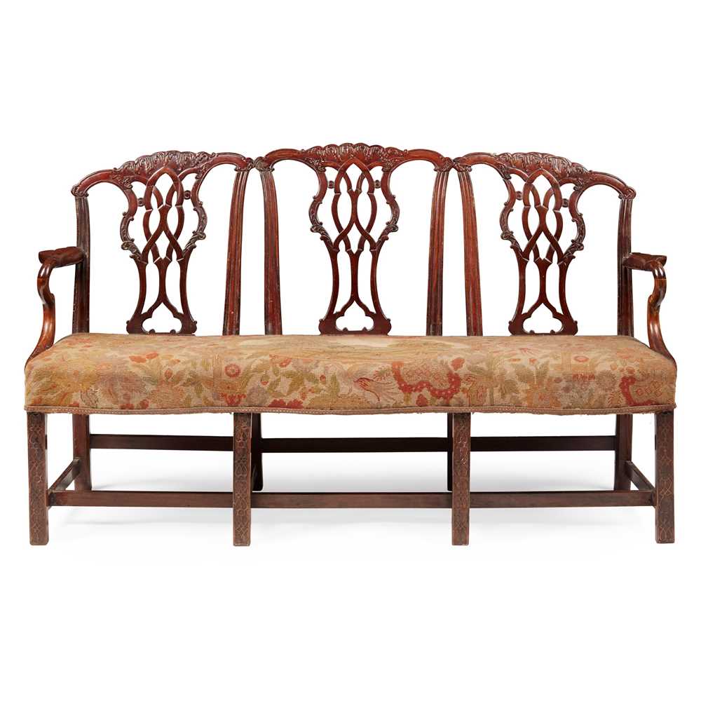 IRISH GEORGE III MAHOGANY TRIPLE