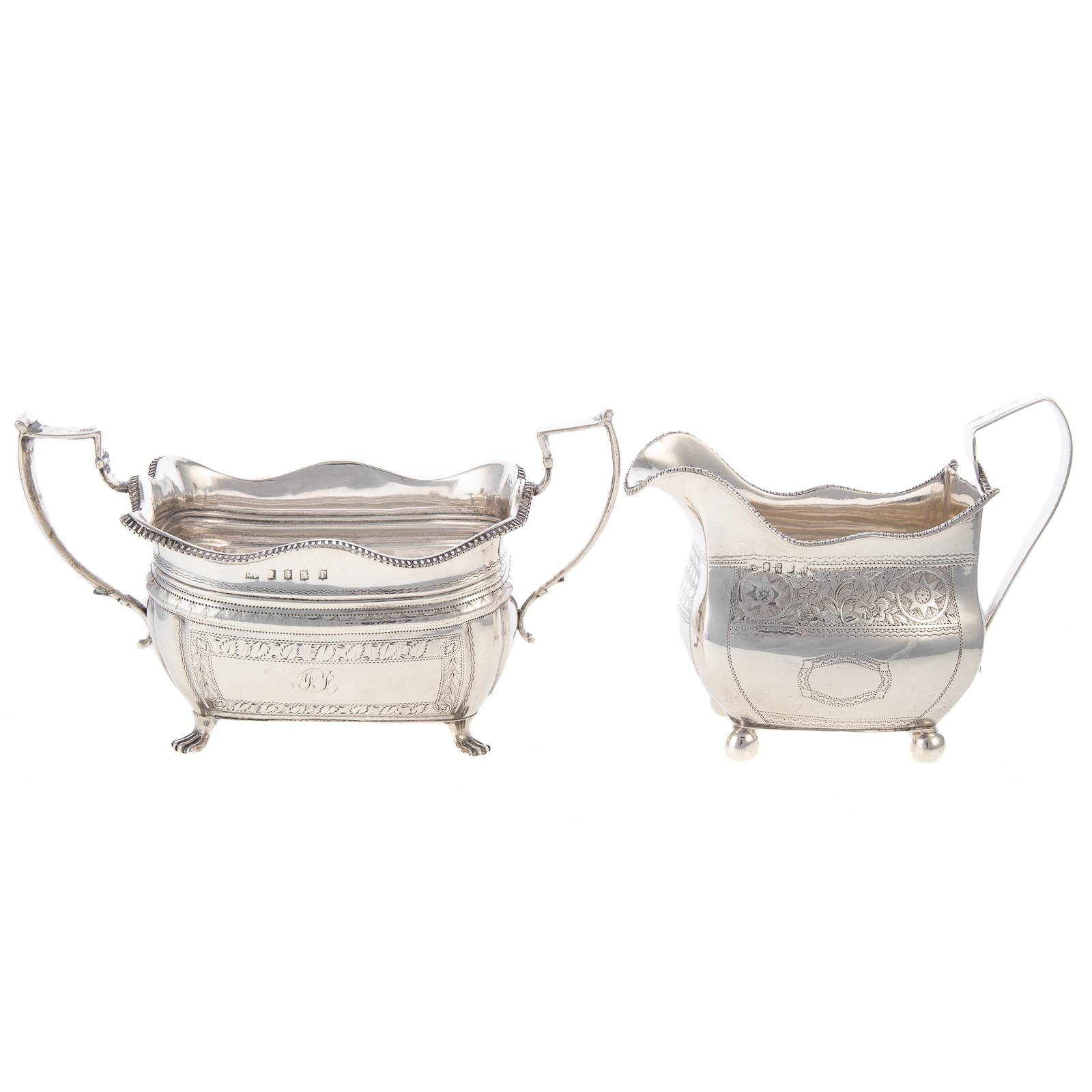 IRISH GEORGE III SILVER CREAMER &