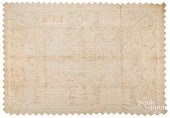 IRISH LACE TABLECLOTH, 19TH C.