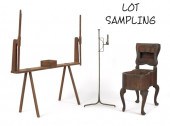 Irish mahogany bidet 18th c. t