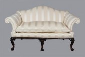 IRISH MAHOGANY CAMELBACK SOFAI