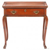 IRISH MAHOGANY TRAY TOP TEA TA