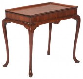 IRISH MAHOGANY TRAY TOP TEA TA