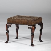 Irish Needlepoint Foot Stool I